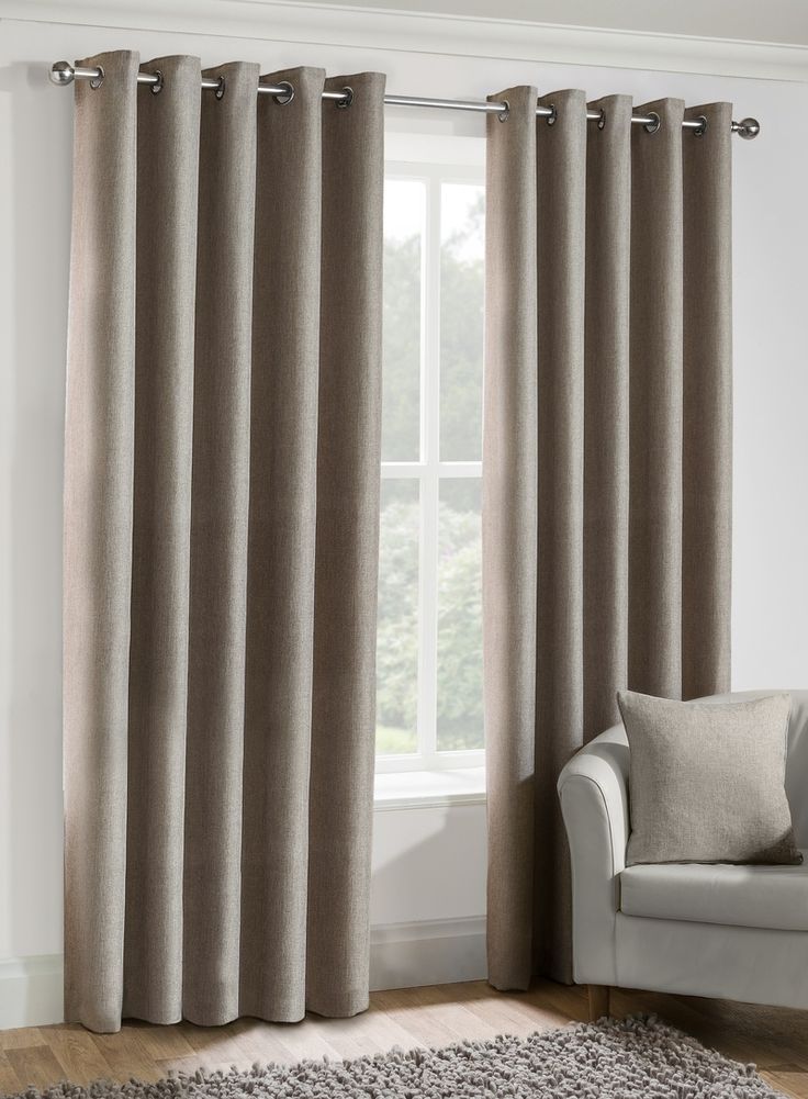 Fancy Velvet Blackout Curtains-Beige