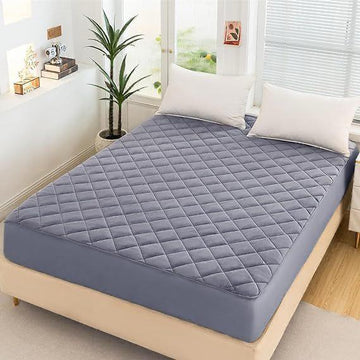 Quilted Waterproof Mattress Cover – Breathable, Washable & Fitted Protector in Pakistan-King size