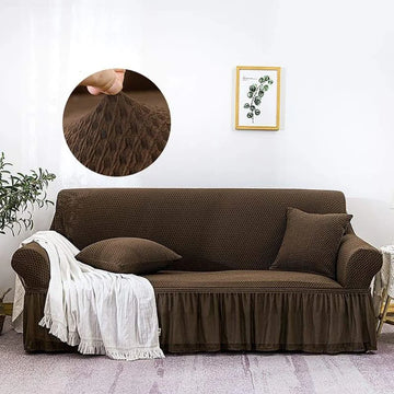 Turkish Mesh Sofa Cover – Stretchable, Elegant & Wrinkle-Free Slipcover